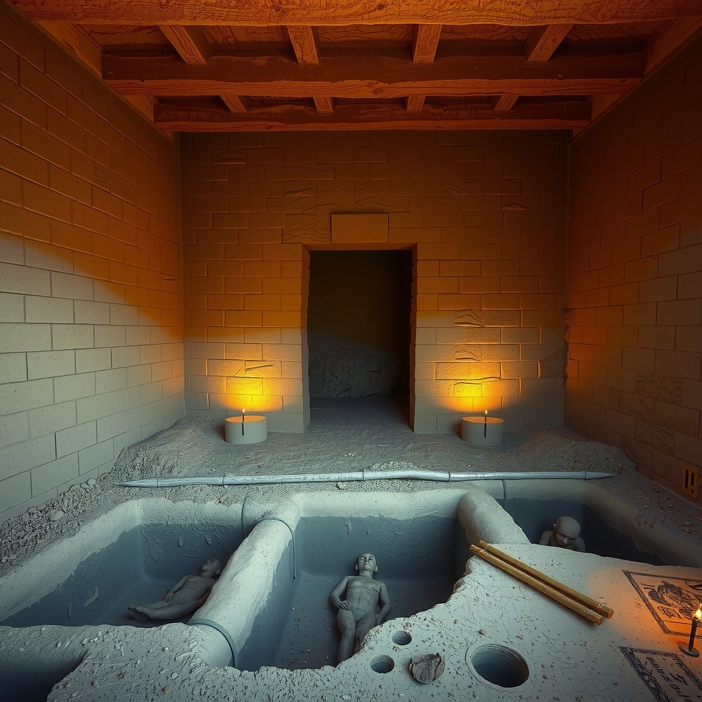 Image of the interconnected Neolithic rooms
