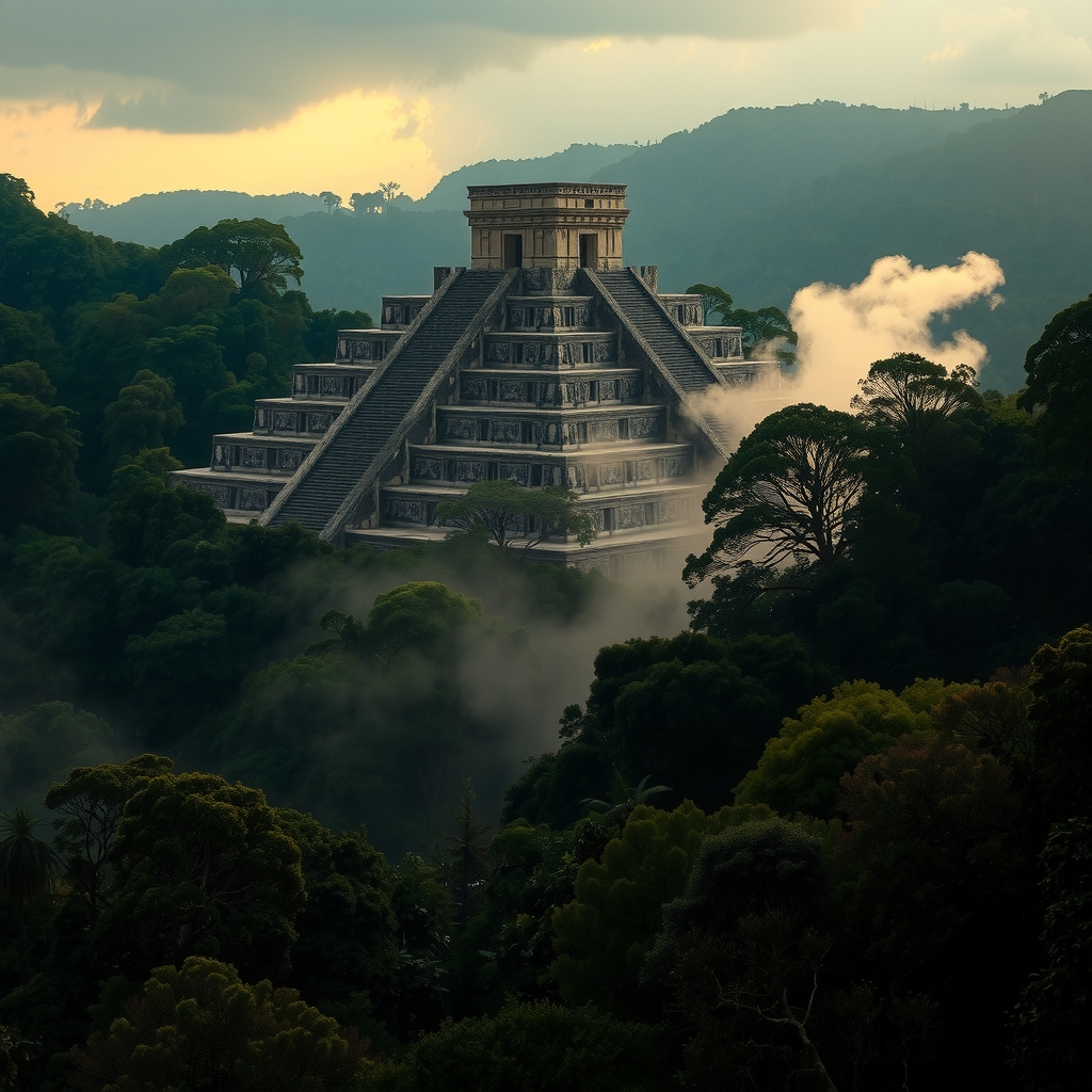 Hero image of Palenque temples emerging from jungle