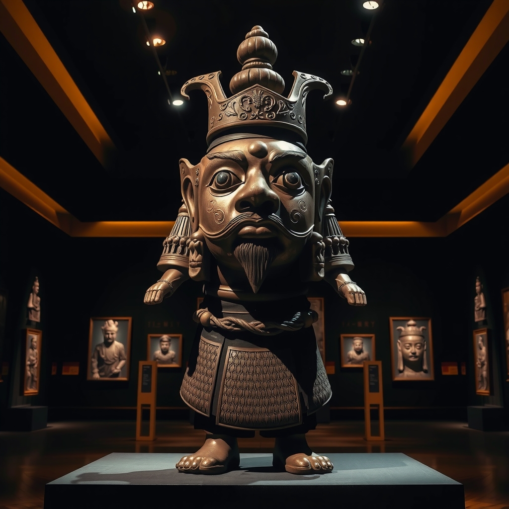 Hero image of dramatic Sanxingdui bronze artifacts