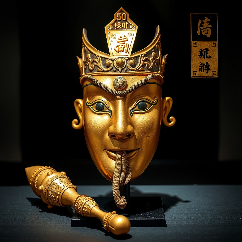 Image of gold foil artifacts from Sanxingdui