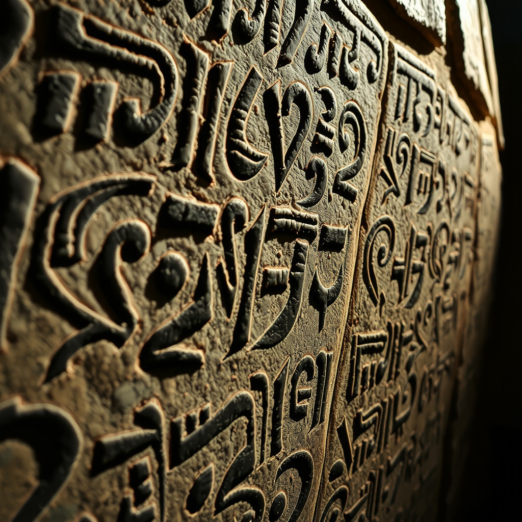 Visual for undeciphered ancient script mysteries