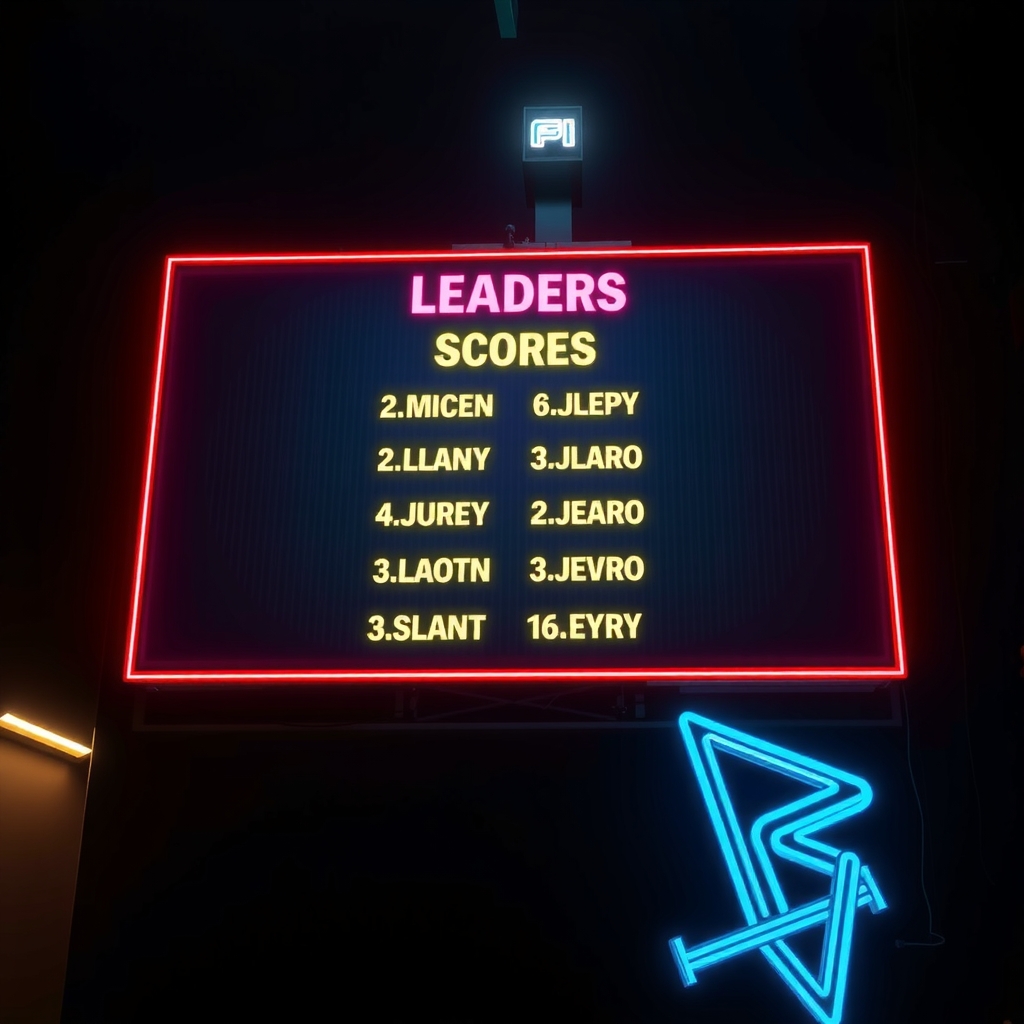 Leaderboard top players visual