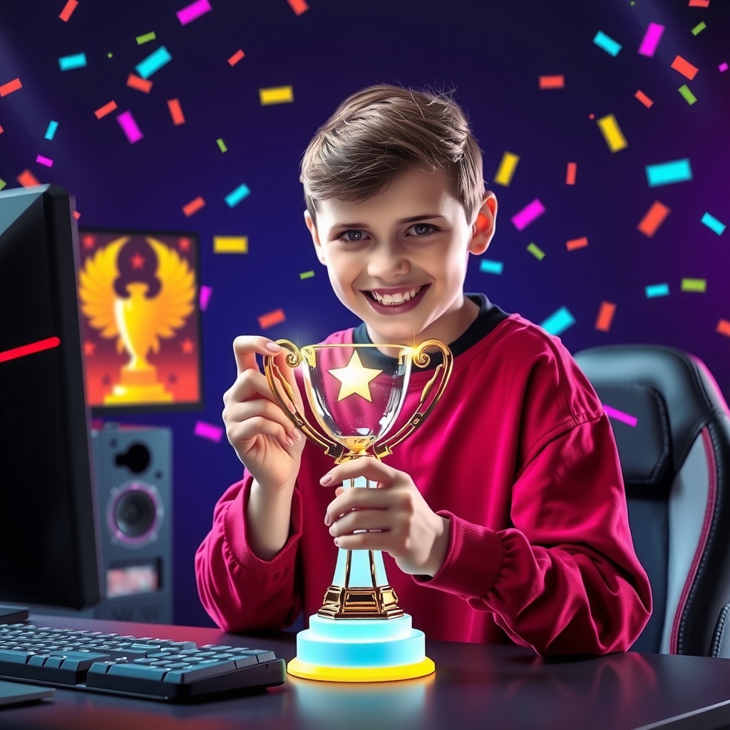 Challenge winner celebration