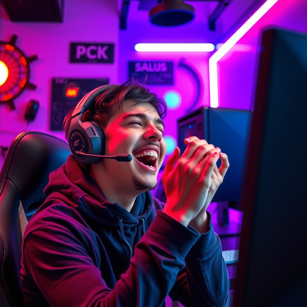 Funny gaming moment reaction