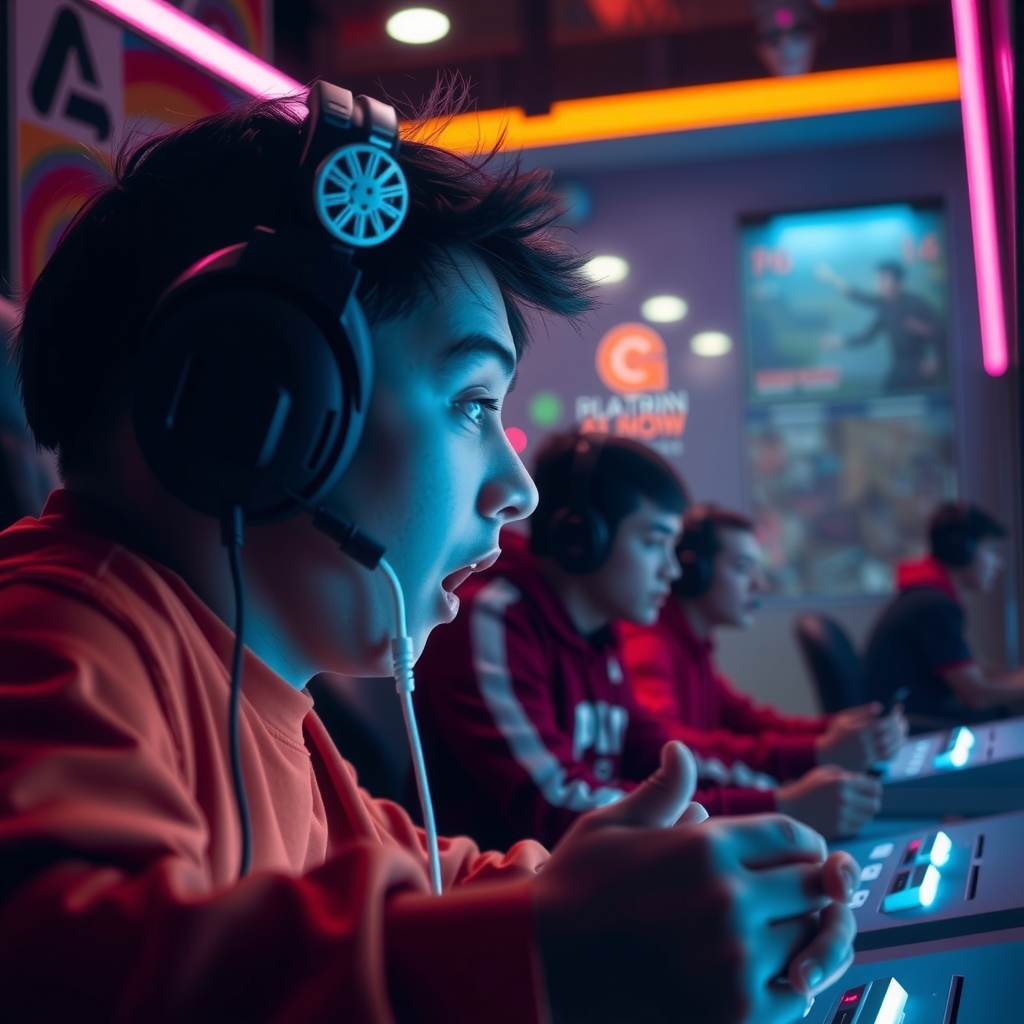 Dynamic gaming moment freeze frame hero