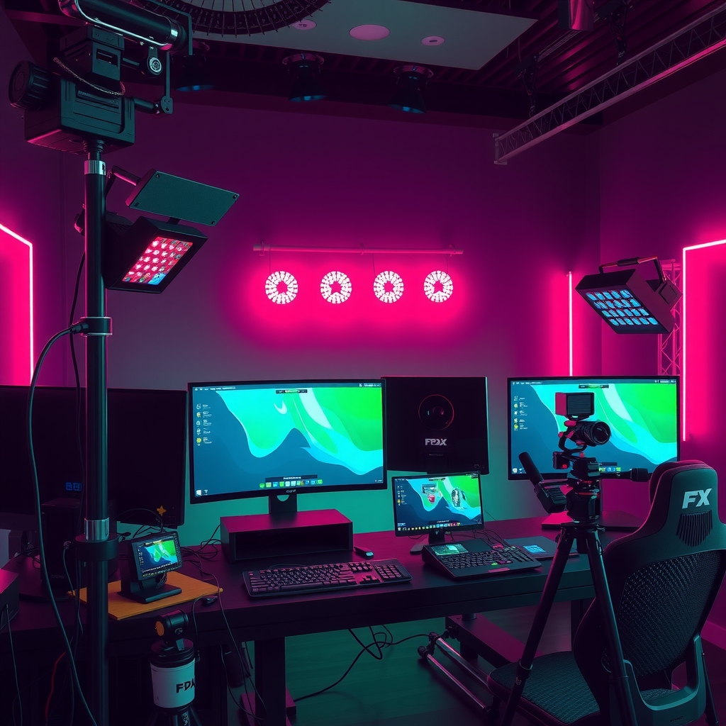 Professional streamer mega setup