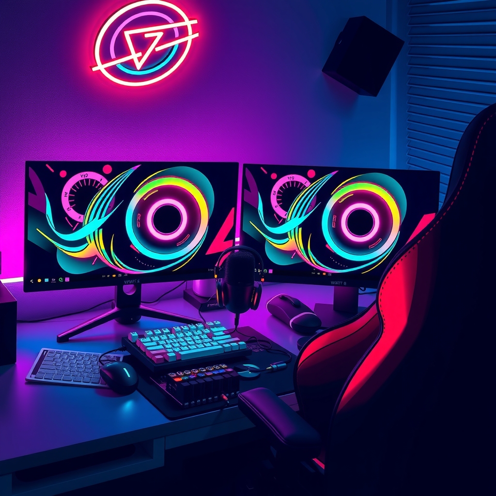 Streamer gaming setup tour