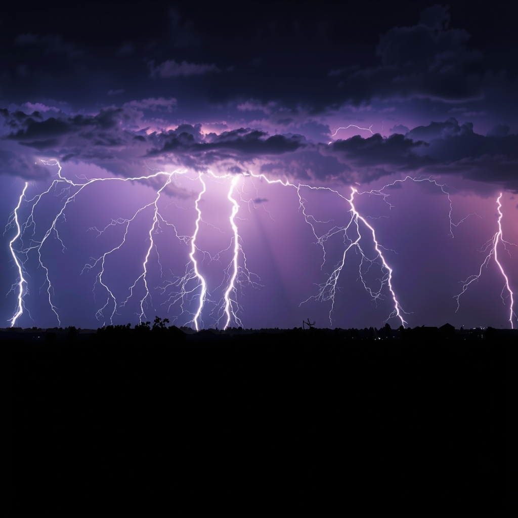 Tormenta eléctrica y física atmosférica